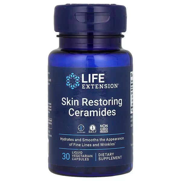 „Life Extension Skin Recovery Ceramids“, 30 skystų kapsulių