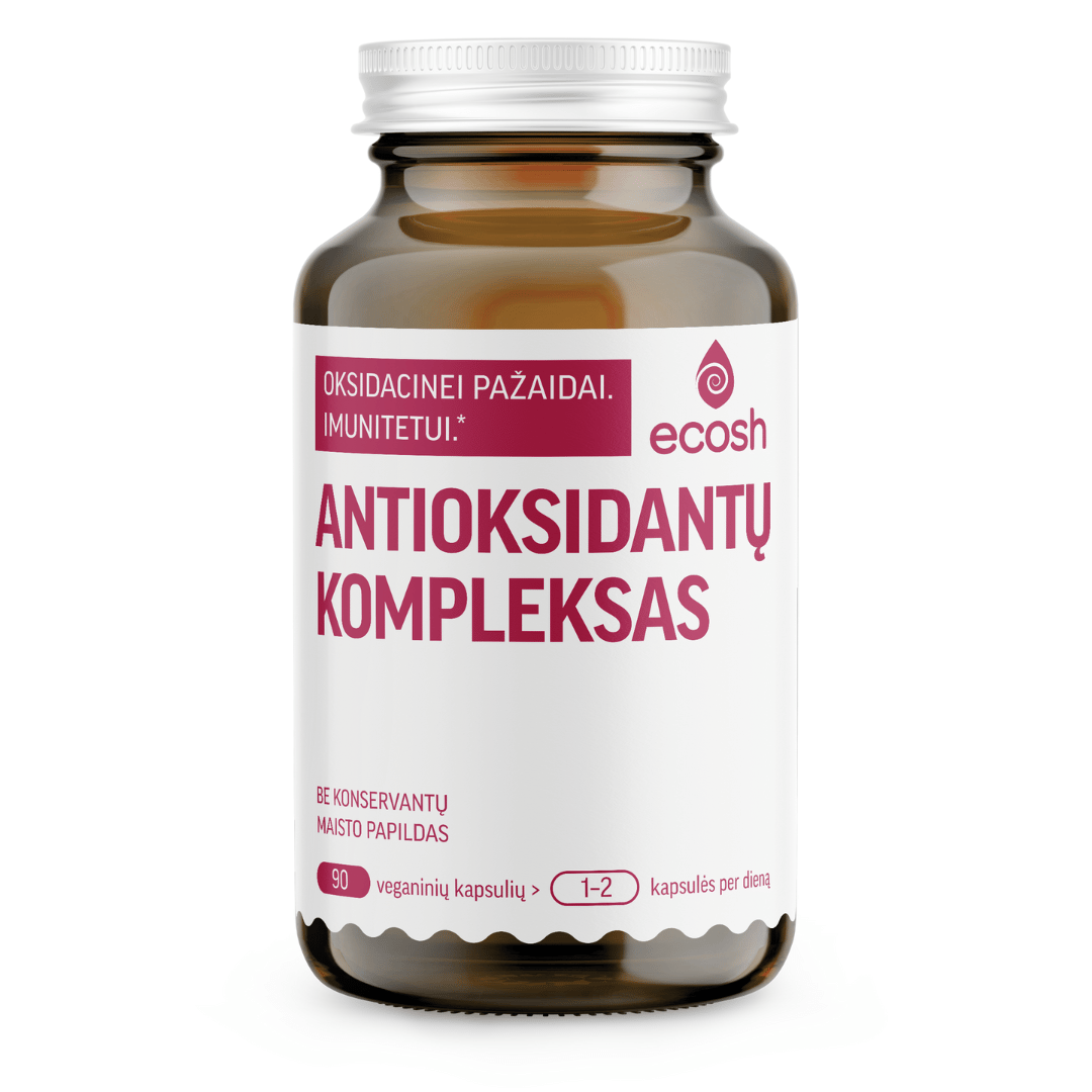 ECOSH antioksidantų kompleksas, 90 kapsulių