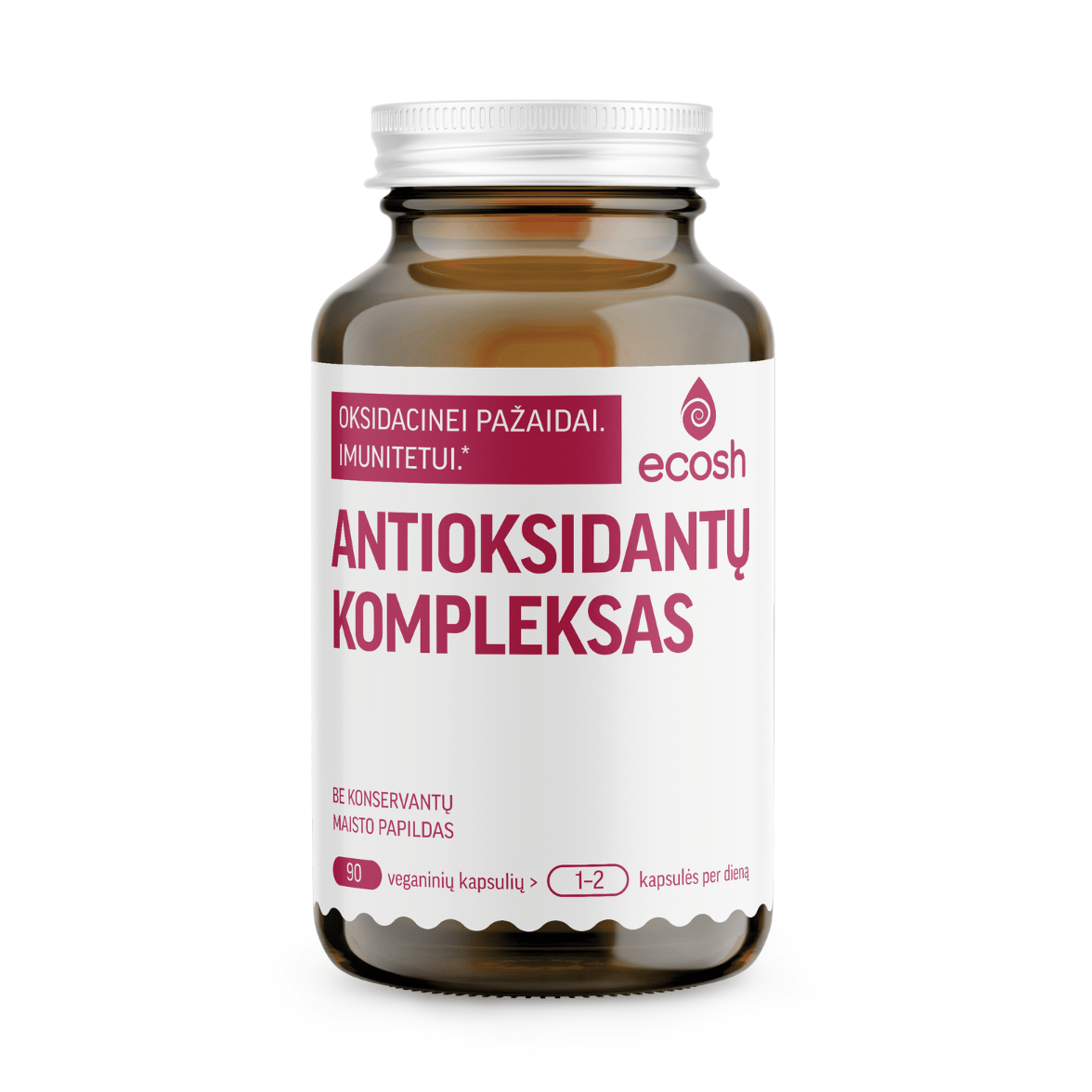 ECOSH antioksidantų kompleksas, 90 kapsulių