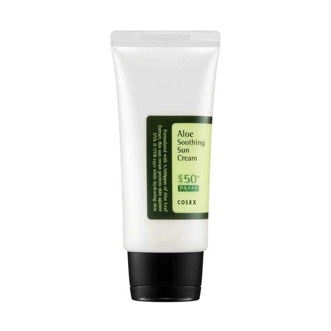 COSRX Aloe Soothing Sun Cream SPF50+ PA+++ apsauginis kremas nuo saulės