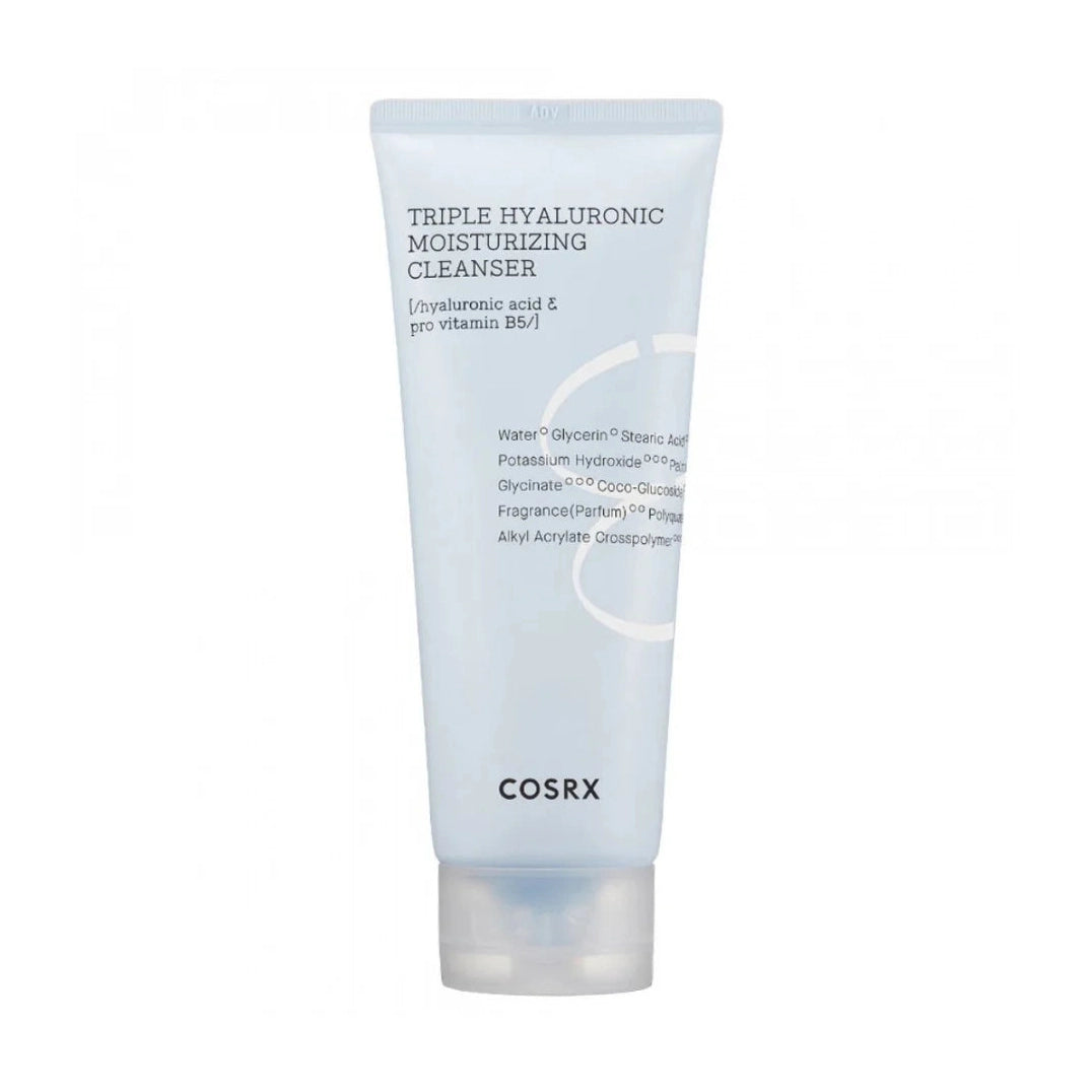 COSRX Hydrium Triple Hyaluronic Moisture Cleanser drėkinantis prausiklis