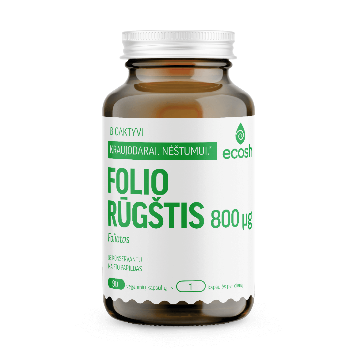 ECOSH bioactive folic acid (folate), 800 µg