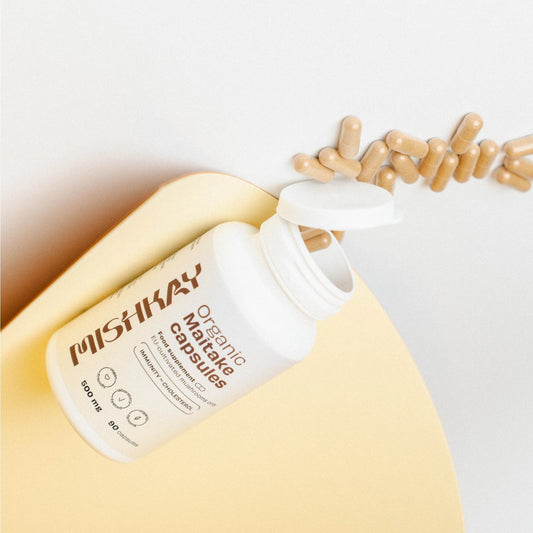 Ekologiškos Maitake kapsulės (Maisto papildas)