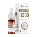 ECOSH vitaminas D3 su kokosų aliejumi 1200 TV, 10 ml