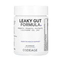 CODEAGE Leaky Gut Formula supplement bottle with prebiotic probiotic postbiotic blend for digestive health support