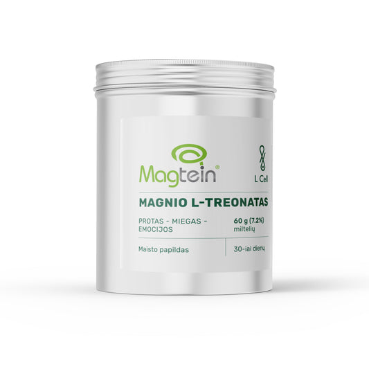 Magnio L-treonato milteliai