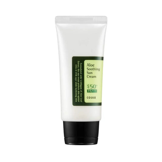 COSRX Aloe Soothing Sun Cream SPF50+ PA+++ apsauginis kremas nuo saulės