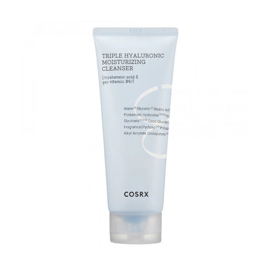 COSRX Hydrium Triple Hyaluronic Moisture Cleanser drėkinantis prausiklis