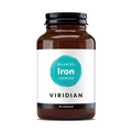Viridian Balanced Iron Complex 30 capsules in brown amber bottle with teal label
