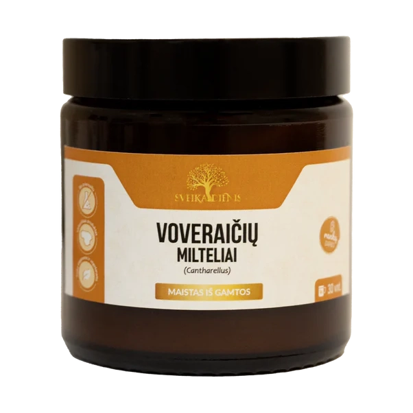 Voveraičių grybų milteliai