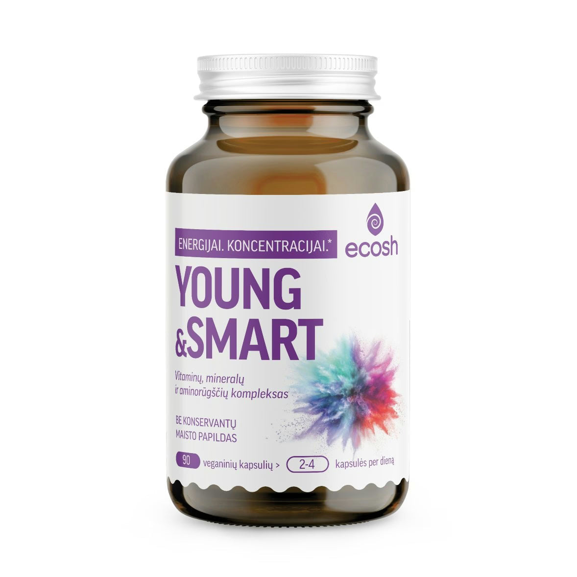 ECOSH Young&Smart, 90 kapsulių – maisto papildas paaugliams