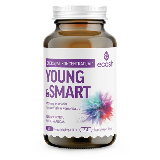 ECOSH Young&amp;Smart, 90 kapsulių – maisto papildas paaugliams