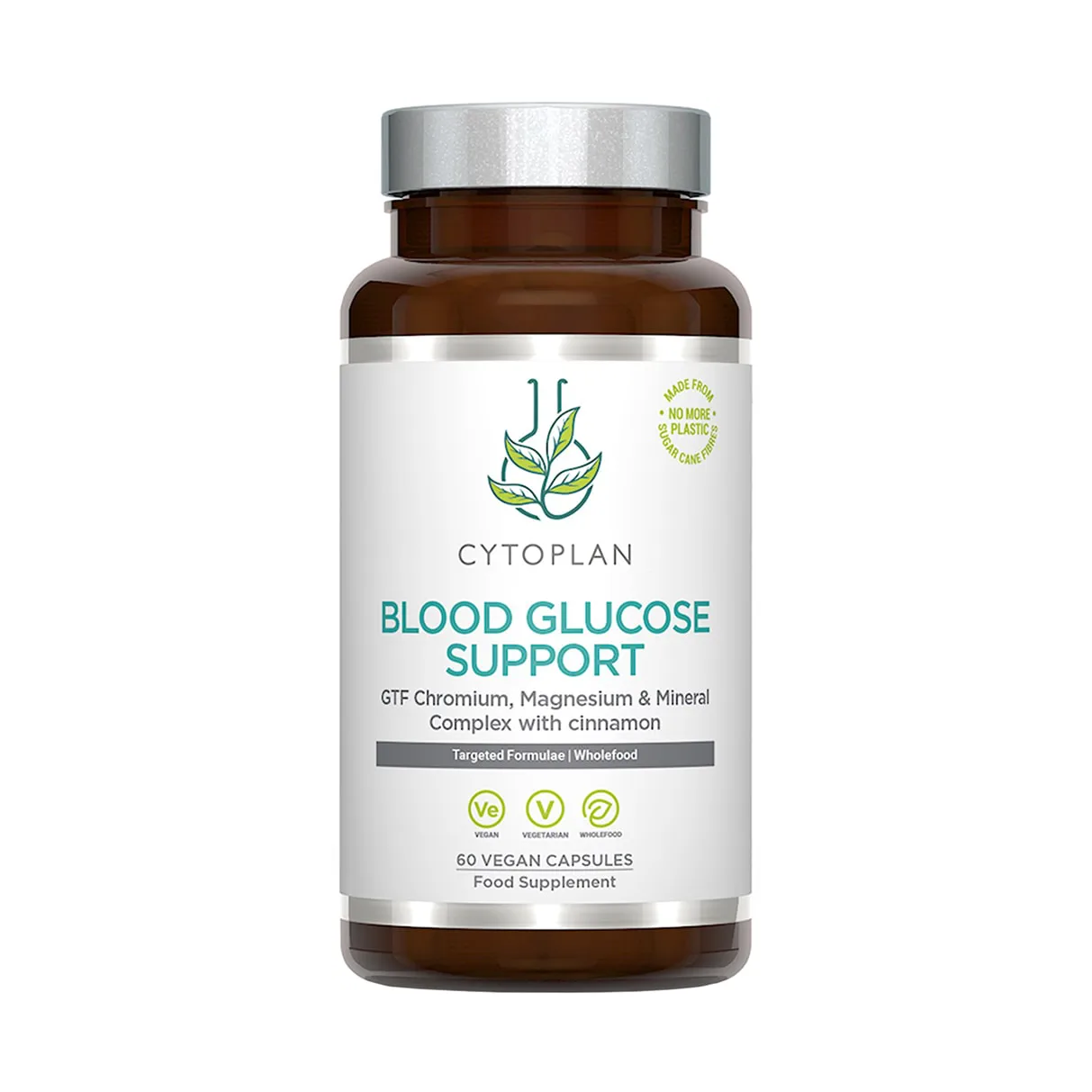Cytoplan GTF Chromium Magnesium Mineral Complex with Cinnamon 60 Vegan Capsules for blood glucose support