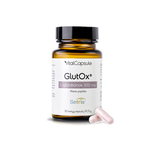 GlutOx® N30 maisto papildas L-glutationas 500 mg