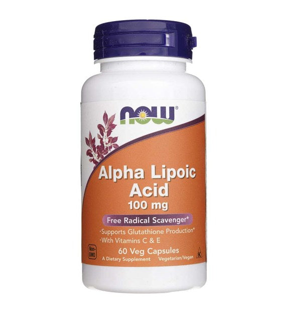 Alfa lipoinė rūgštis 100 mg, 60 kapsulių (tinka veganams)