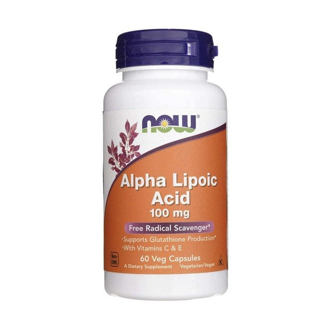 Alfa lipoinė rūgštis 100 mg, 60 kapsulių (tinka veganams)