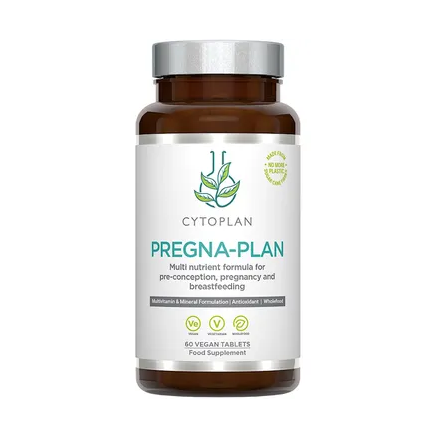 Cytoplan Pregna-Plan vegan multivitamin for pregnancy and breastfeeding with antioxidant wholefood formula