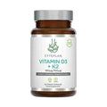 Cytoplan Vitamin D3 + K2 4000 IU vegan capsules bottle with white green label